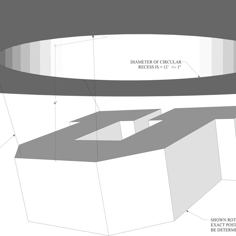 3D spec drawing for the University of Utah 犹他大学浮动U cad图纸