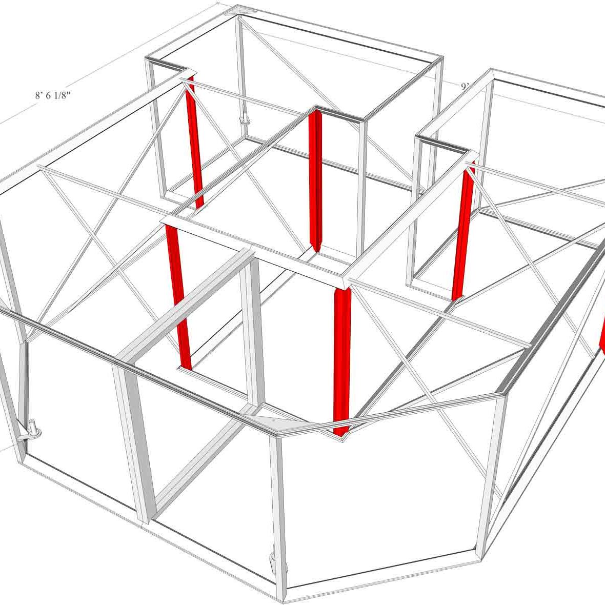 The University of Utah's Floating U Diagram 犹他大学的CAD设计浮动